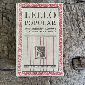 Lello Popular - Vintage Portuguese Dictionary Illustrated - 1965 - Very Rare